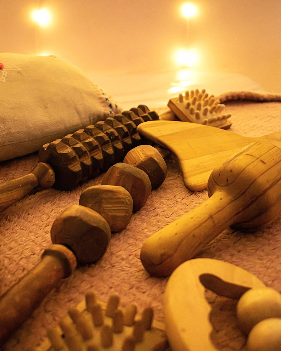 Gli attrezzi di legno della maderoterapia